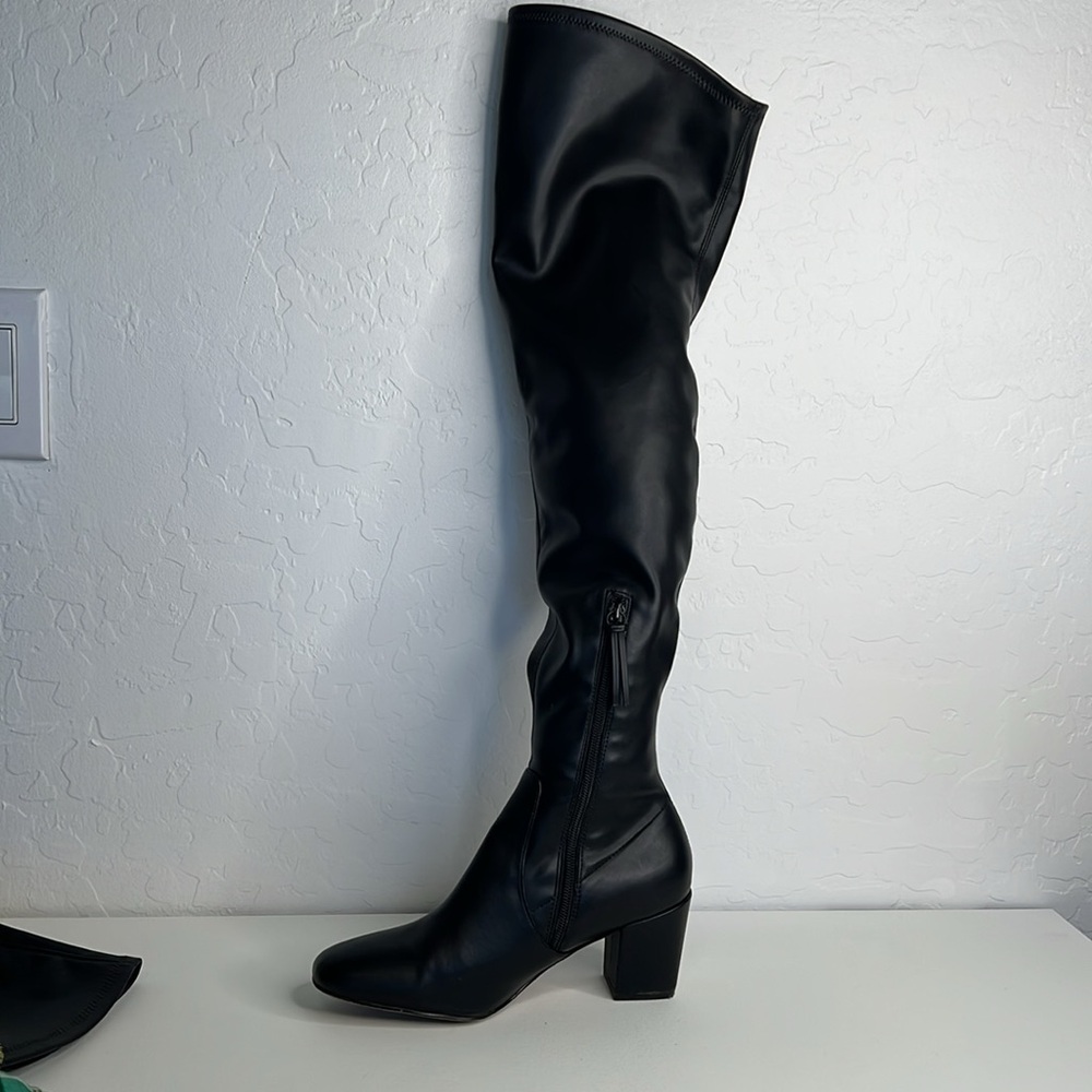 Rebecca Minkoff | Lauren Vegan Leather Over the Knee Boot size 7.5 - Picture 12 of 16